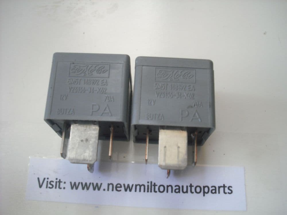 2 GENUINE FORD FOCUS AND C MAX RELAYS G1UHQ 12V 70A F80B14B192AA PA