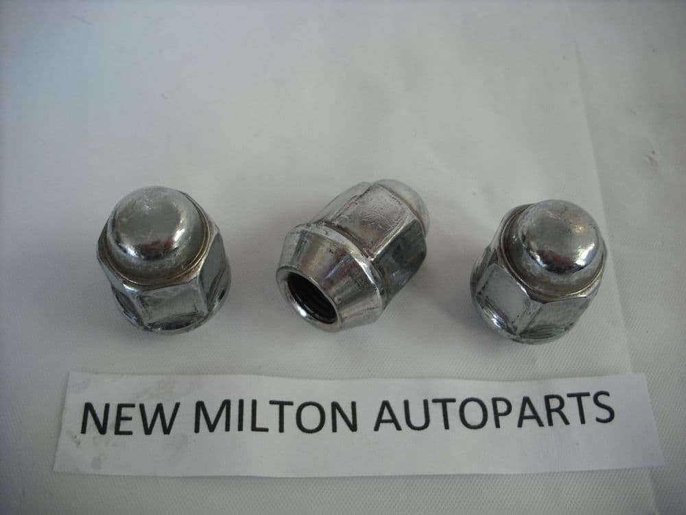 3 X ORIGINAL SUZUKI JIMNY CHROME WHEEL NUTS