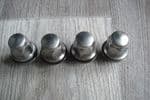 4  GENUINE  MG F MGF  STAINLESS STEEL CAPPED  MGF  WHEEL NUTS  ( STYLE 1 )
