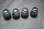 4 X GENUINE HYUNDAI GETZ CHROME WHEEL NUTS