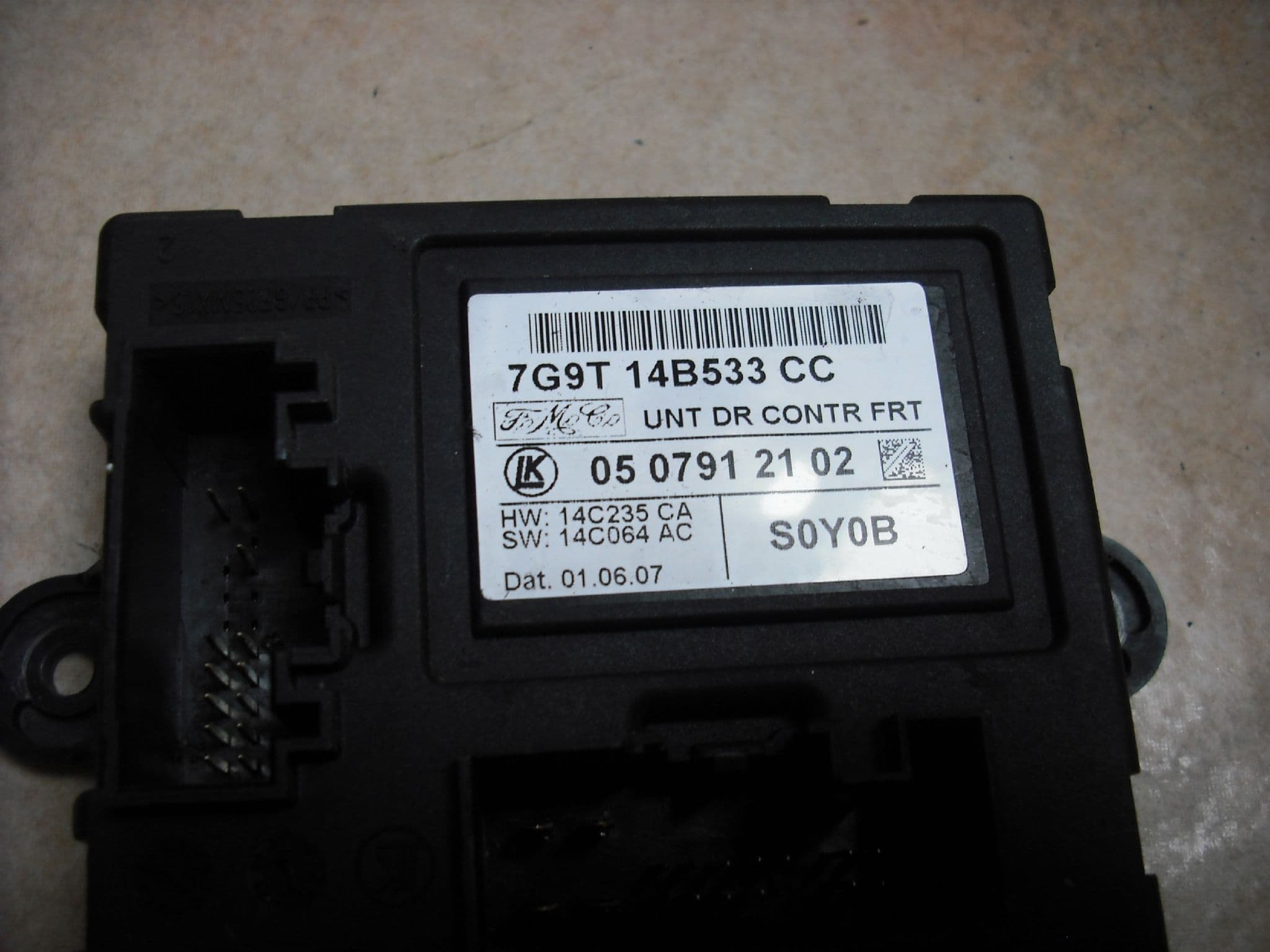 7G9T 14B533 CC 0507912102 FORD GALAXY / FORD MONDEO MK4 FRONT DOOR 