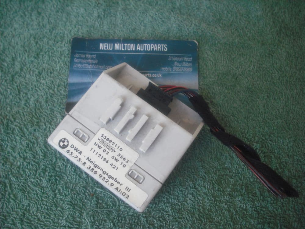 A GENUINE BMW E46 3 SERIES CONVERTIBLE DWA ALARM TILT SENSOR 55892110