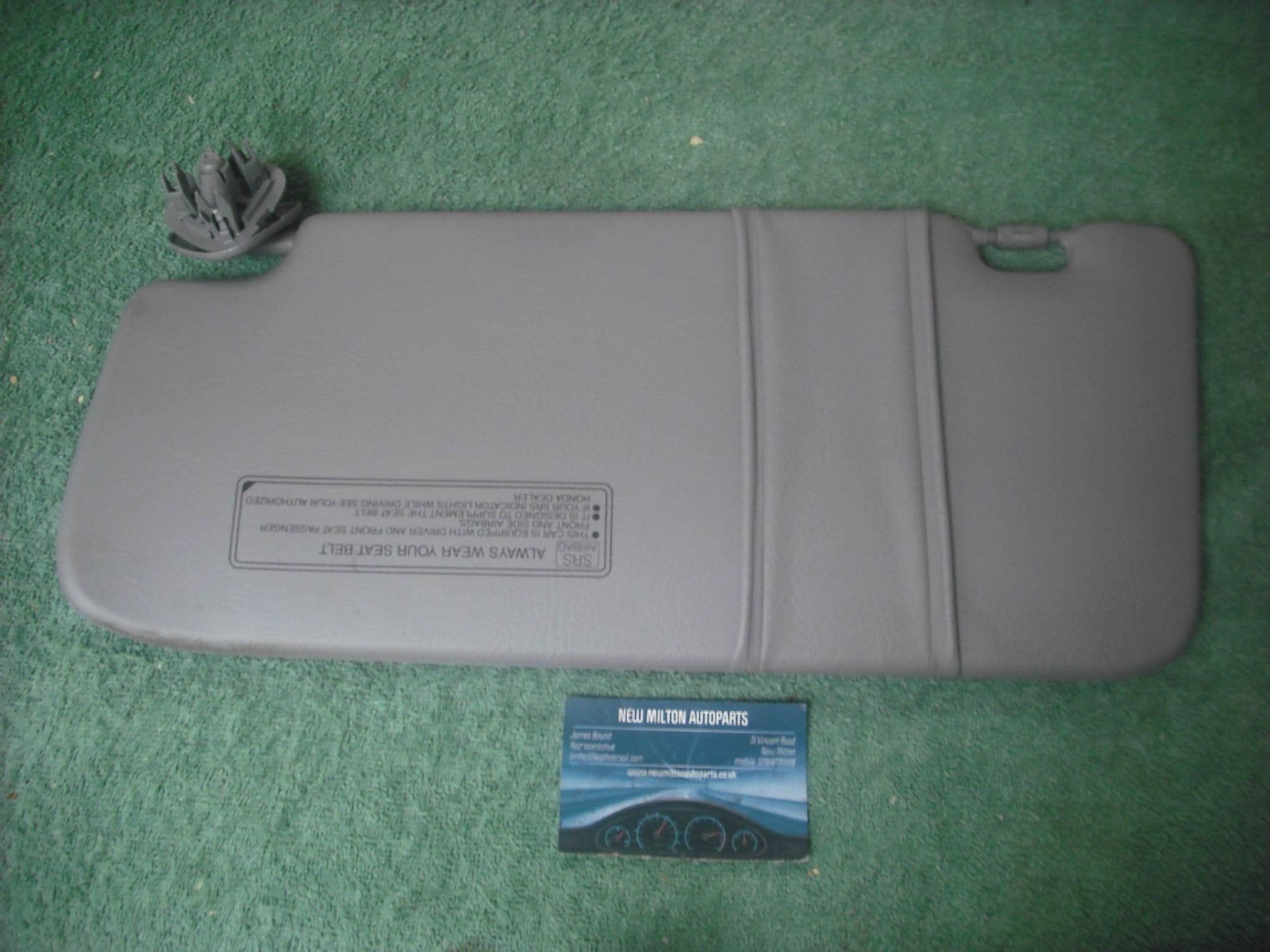 A GENUINE HONDA CRV 20022007 GREY SUNVISOR SUNSHINE VISOR RH RIGHT SIDE