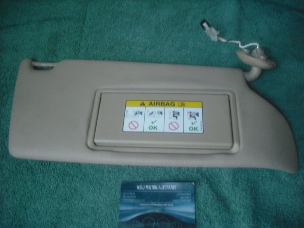 A GENUINE JAGUAR S TYPE ILLUMINATED SUNVISOR SUNSHINE SHADE O/S RH ...