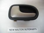 A GENUINE MAZDA 323 BJ INTERIOR INSIDE DOOR SILVER LEVER HANDLE N/S LEFT FRONT OR REAR