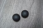 A PAIR OF ALFA ROMEO MITO FRONT WINDOW WINDSCREEN WIPER ARM NUT COVER CAPS