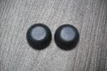 A PAIR OF GENUINE PEUGEOT 207 FRONT WINDSCREEN WIPER ARM NUT COVER CAPS