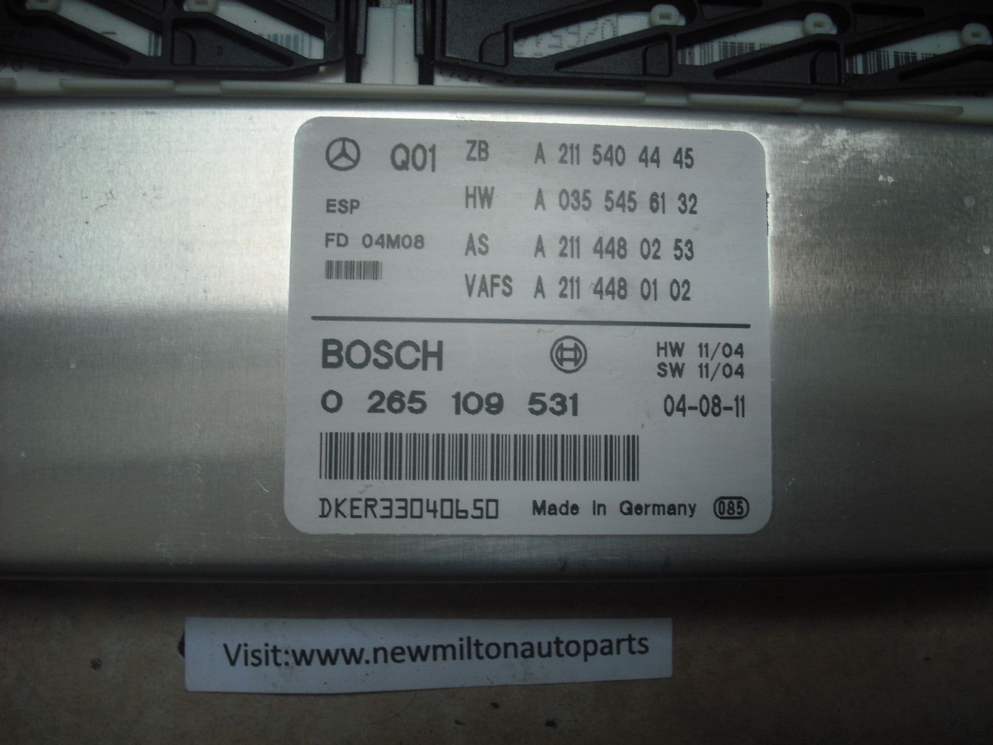 A2115404445 BOSCH 0265109531 MERCEDES W211 E CLASS ESP ABS CONTROL ...