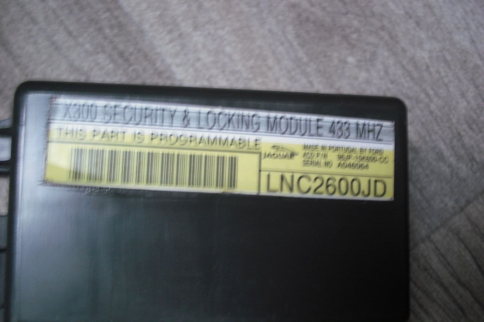 LNC2600JD JAGUAR XJ8 XKR X308 SECURITY CENTRAL LOCKING MODULE