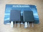 SOLD    2 x GENUINE PEUGEOT 206 SMALL BLACK RELAYS  BITRON 232303 12V