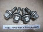 SOLD    4 GENUINE PEUGEOT 207  DOUBLE THREAD ALLOY WHEEL BOLTS  17MM