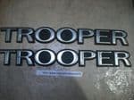 SOLD      ISUZU TROOPER  MK2 AND MK3 FRONT DOOR NAME BADGES