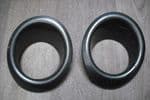 SOLD   NISSAN NOTE PAIR OF FRONT FOG LIGHT SURROUND MOULDINGS  DAMAGED