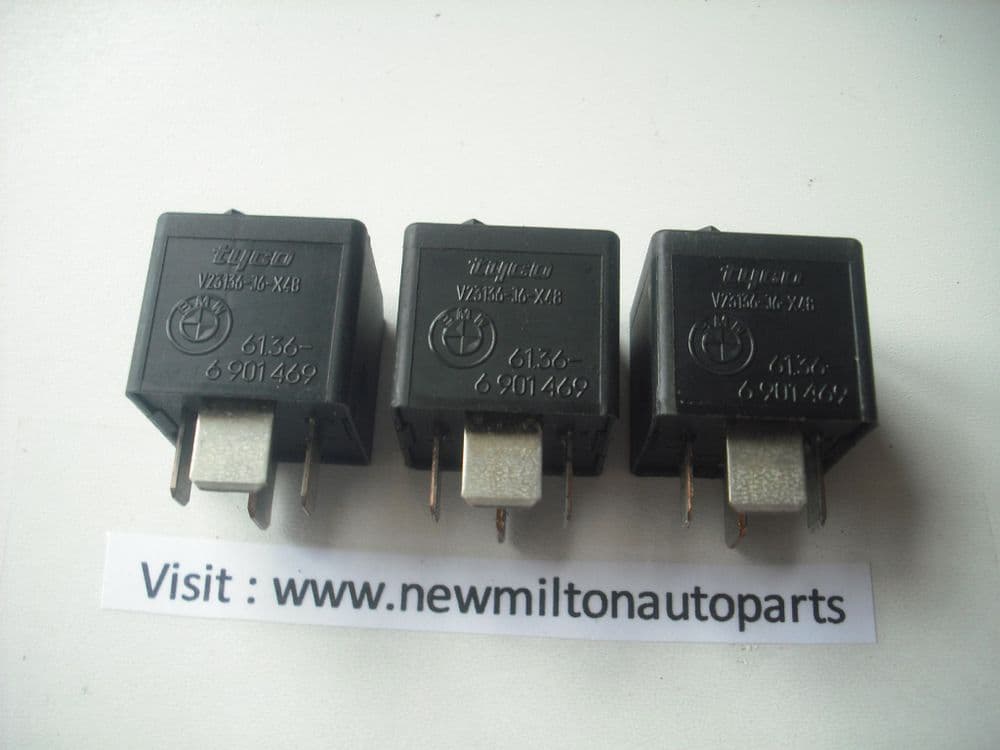 SOLD TYCO V23136-J6-X48 61 36-6901469 MINI COOPER R55 R56 3 RELAYS