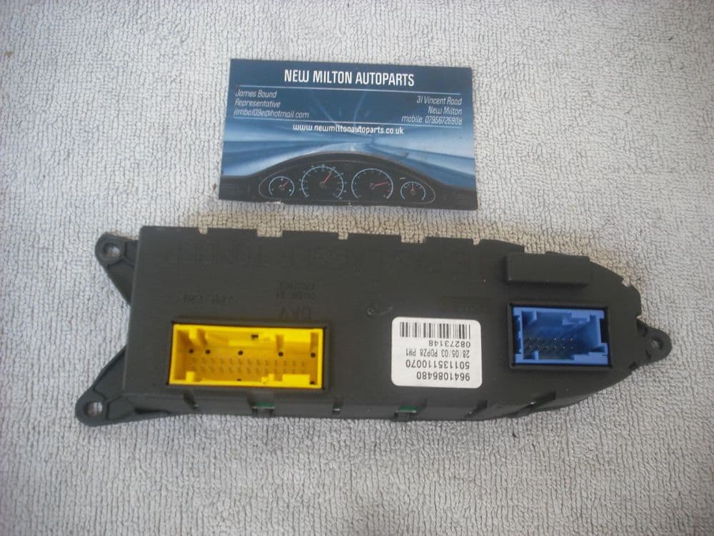 SORRY NOW SOLD PEUGEOT 607 DRIVERS DOOR COMFORT CONTROL MODULE SG ...