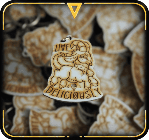 Baaph Monster Goat Keyring