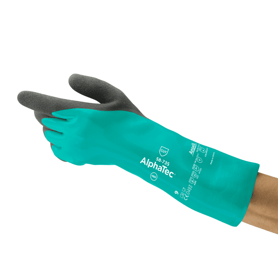 Ansell AlphaTec 58-735 Chemical Cut Resistant Gloves | Workwear101.com