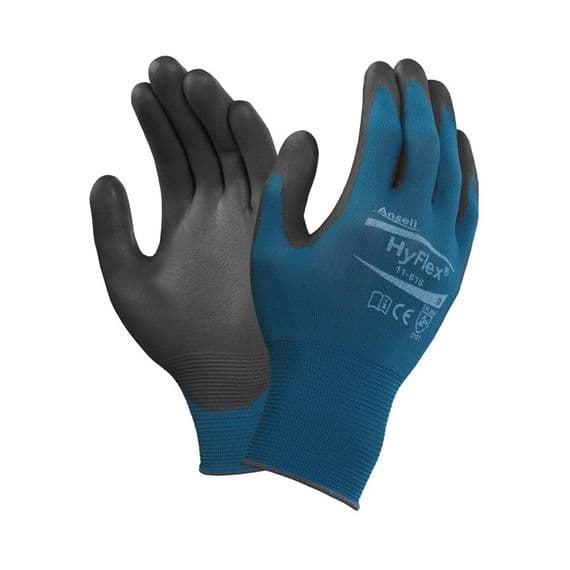 Ansell HyFlex 11-616 Precision PU-Coated Gloves - 12 Pairs | Workwear101.com