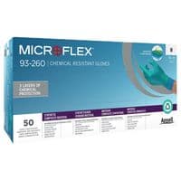 Ansell Microflex 93-260 Disposable Powder Free Nitrile Gloves - 500 Pack | Workwear101.com