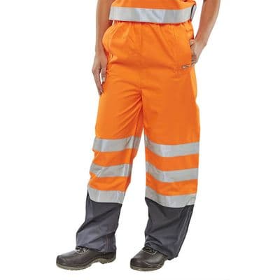 BSeen Belfry Hi Vis Orange Overtrouser