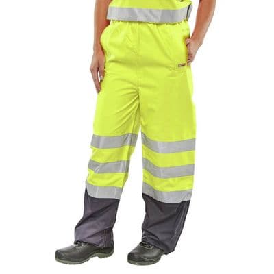 BSeen Belfry Hi Vis Yellow Overtrousers