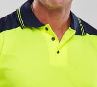 BSeen Hi Vis 2 Tone Yellow & Navy Polo Shirt | Workwear101.com