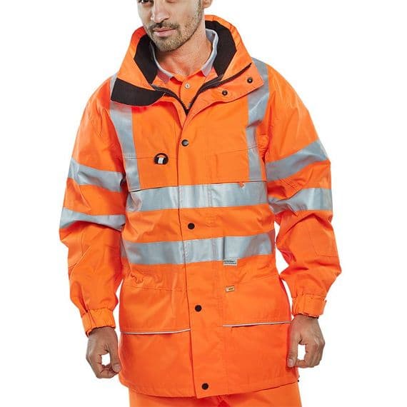 BSeen Hi Vis Orange Carnoustie Jacket | Workwear101.com