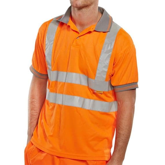 BSeen Hi Vis Orange Polo Shirt | Workwear101.com
