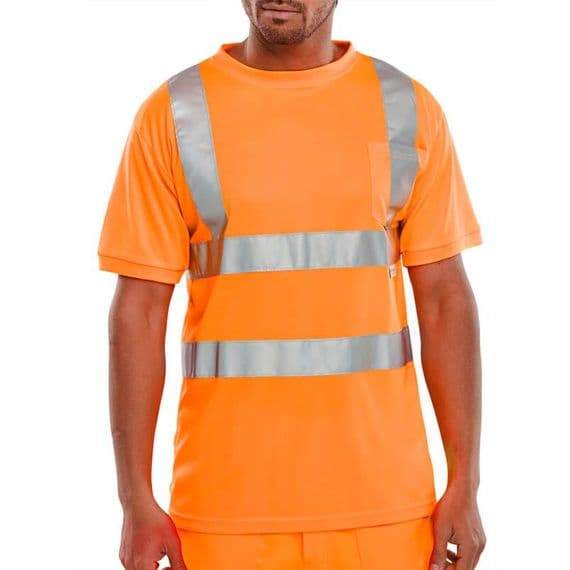 BSeen Hi Vis Orange T-Shirt | Workwear101.com