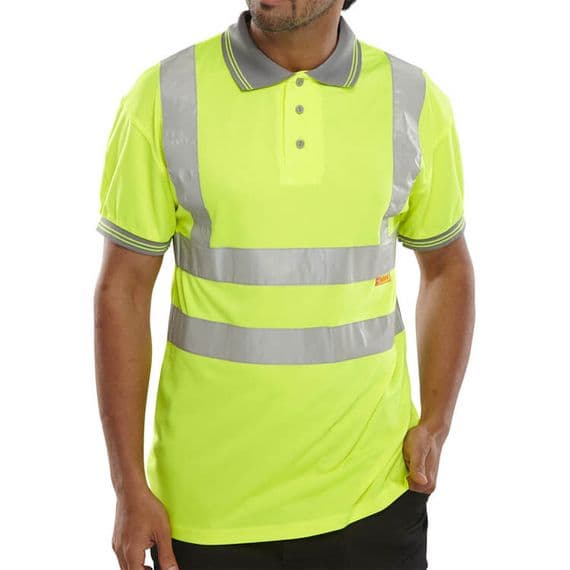 BSeen Hi Vis Yellow Polo Shirt | Workwear101.com