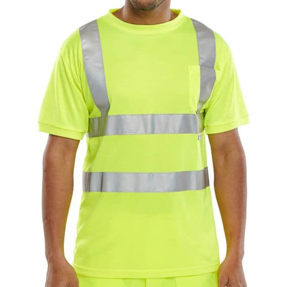 BSeen Hi Vis Yellow T-Shirt | Workwear101.com