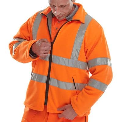BSeen Orange Hi Vis Carnoustie Fleece Jacket