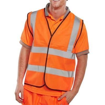 BSeen Orange Hi Vis Vest
