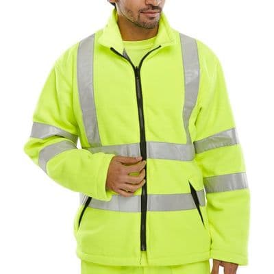 BSeen Yellow Hi Vis Carnoustie Fleece Jacket