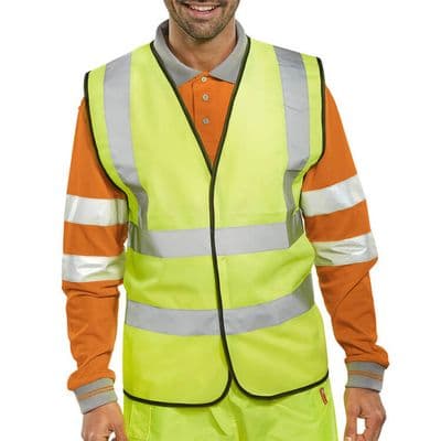 BSeen Yellow Hi Vis Vest
