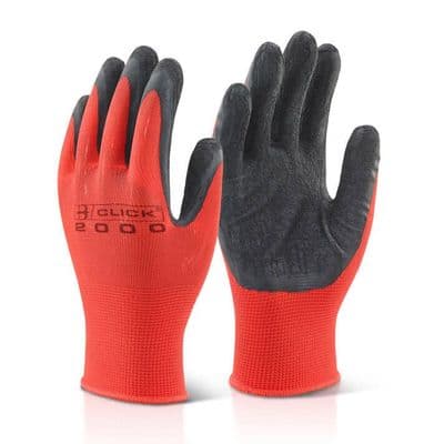 Click 2000 MP4 Polyester Grip Gloves - 100 Pairs