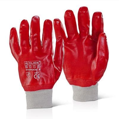 Click 2000 PVC Dip Knit Wrist Gloves - 100 Pairs