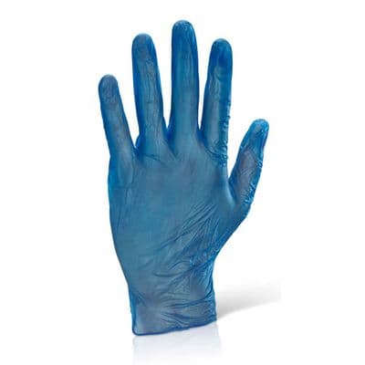 Click Disposable Powder Free Blue Vinyl Gloves - 1000 Pack