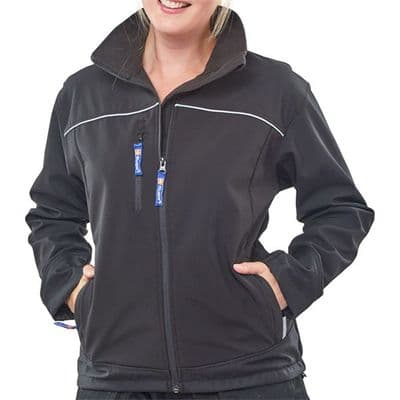 Click Ladies Black Soft Shell Jacket