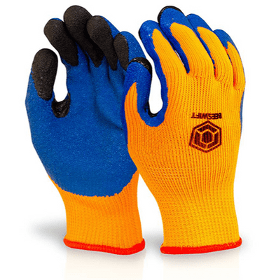 Click Orange Latex Thermo-Star Full Dip Gloves - 48 Pairs