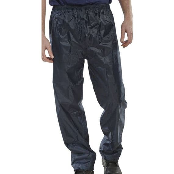 Click Workwear Navy PVC Trousers | Workwear101.com