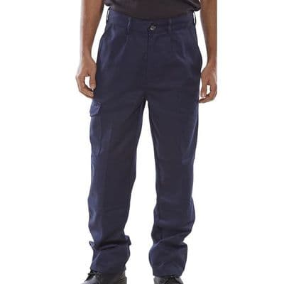 Super Click Heavyweight Navy Trousers