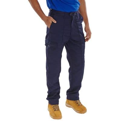 Super Click Workwear Navy Combat Trousers