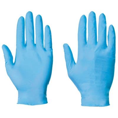 Supertouch 5.5 Blue Powder Free Nitrile Gloves - 1000 Pack