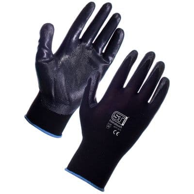 Supertouch Black Nitrotouch Nitrile Gloves - 120 Pairs