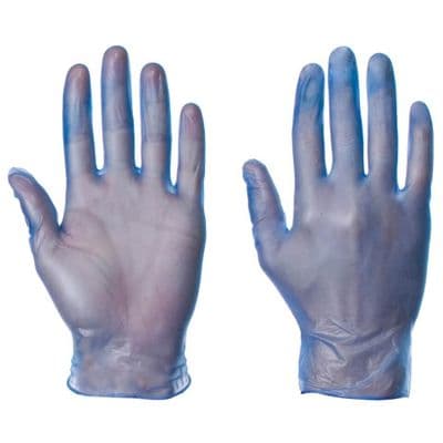 Supertouch Blue Powder Free Vinyl Gloves - 1000  Pack