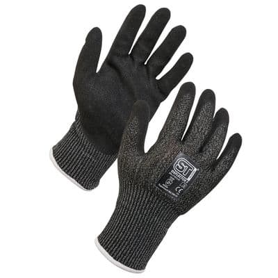 Supertouch Deflector F Cut Resistant Black Gloves - 12 Pairs