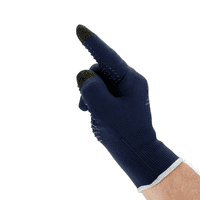 Supertouch Dotted Palm Touchscreen Blue Grocer Gloves - 120 Pairs | Workwear101.com