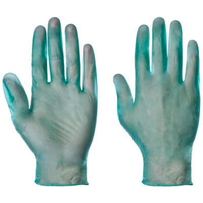 Supertouch Green Powder Free Vinyl Gloves - 1000  Pack