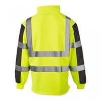Supertouch Hi Vis 2 Tone Yellow Rugby Shirt | Workwear101.com
